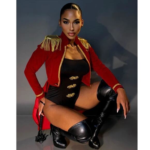 NEW Roma Sassy Ringleader Lion Tamer Circus Costume Size Large - Picture 2 of 5